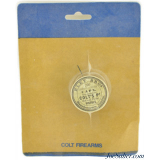  Colt Second Generation Reproduction Eley Cap Tin For Belt & Pocket Pistols NOS White