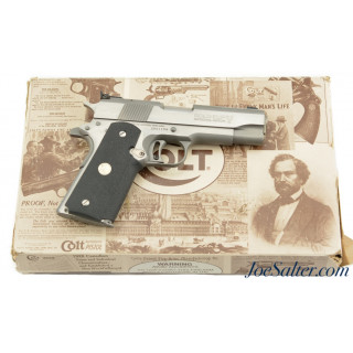 Colt Stainless Gold Cup Commander Pistol with Box and Papers Made in 1992