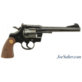 Colt Officers Model Match 38 Special Revolver 1965 C&R