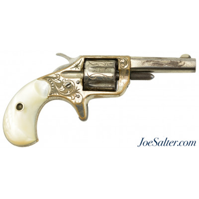 Beautiful Engraved Colt New Line 22 Second Model Pearl Grips Mfg 1876