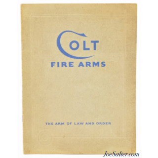 1929 Colt Firearms Arm of Law and Order Gun Catalog with Price List