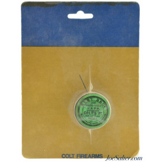   NOS Colt 2nd Generation Reproduction Eley Cap Tin For Belt & Pocket Pistols Green