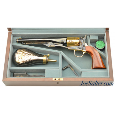 Cased Colt Signature Series 1860 Army Gold Cavalry W/ Accessories