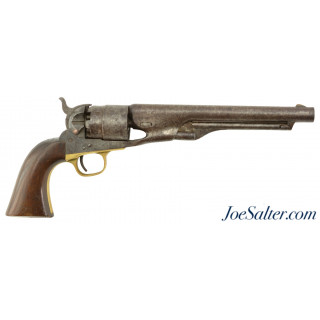 Civil War US Colt Model 1860 Army Revolver Made in 1863 all Matching w/ Nice Cartouches