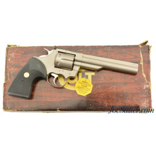 Colt Trooper Mk. III Revolver in .22 with Box Scarce E-Nickel Finish