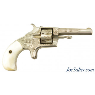 Excellent Engraved 22 Cal Hopkins & Allen Model XL No.1 Revolver Antique
