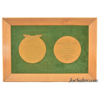 Outdoor Life Award To Marlin Firearms Company 1970