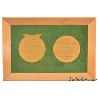 Outdoor Life Award To Marlin Firearms Company 1970
