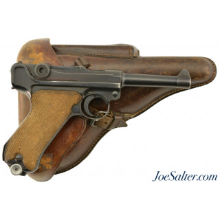 WW2 German P.08 Luger Pistol by Mauser BYF with Holster