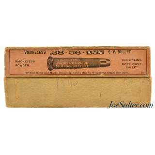 Peters Smokeless 38-56 Ammo Salmon Label Full Box 255 Grain SP Bullets