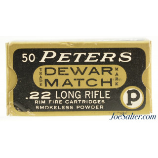 Peters Dewar Match 22 LR Ammo Full Box Kings Mills / Remington 