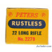  Pre-WWII Peters “Rustless” 22 LR Ammo Full Box 50 Rounds