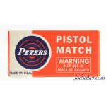  1962 Match Issue Peters “Pistol Match” 22 LR Ammo Brick Fresh