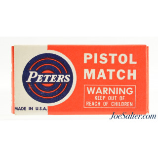  1962 Match Issue Peters “Pistol Match” 22 LR Ammo Brick Fresh