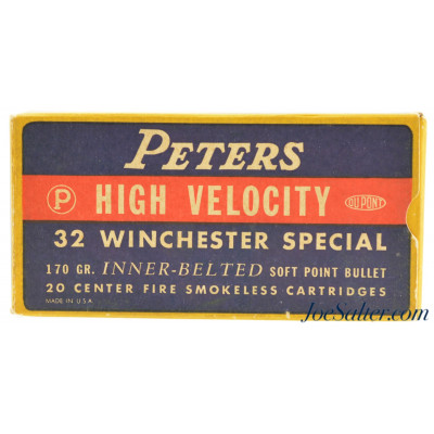 Peters Rustless 32 Win Special High Velocity Ammo 170 Grain SP 