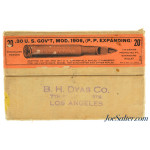  Peters 30 US Gov't Model 1906 Ammo 150 Gr Protected Point Expanding Bullet