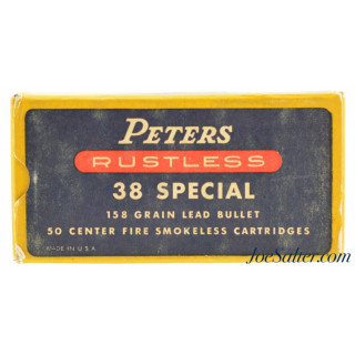  Excellent Peters Rustless 38 Special Full Box Ammunition