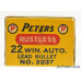 Peters 22 Winchester Auto Dupont Logo “Rustless” Ammo Full Box