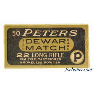 Peters “Dewar Match” 22 LR Ammo Full Box PCC-53B LR-2C Full Box