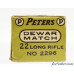 Green Peters “Dewar Match” 22 LR Ammo Full Box PCC-53B LR2.1