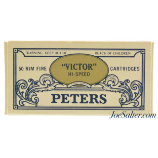 Excellent Peters Antique Box Series 1977 “Victor” Hi-Speed 22 LR Full 