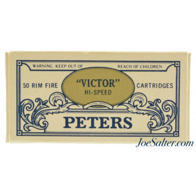 Excellent Peters Antique Box Series 1977 “Victor” Hi-Speed 22 LR Full 