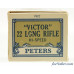 Excellent Peters Antique Box Series 1977 “Victor” Hi-Speed 22 LR Full 