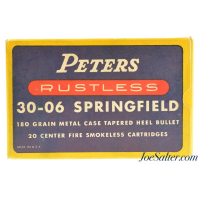 Excellent Peters Rustless 30-06 Springfield Ammo Full Box 180 Grain 