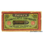  Multi Colored Issues Peters 22 Long Ammo Cincinnati Full Box Semi-Smokeless