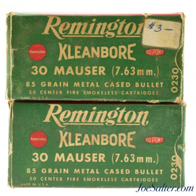 Vintage Remington 30 Mauser 7.63mm Ammo 83rnds