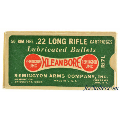 Remington “Dog Bone” 22 LR Ammo 1930 Kleanbore Lubricated