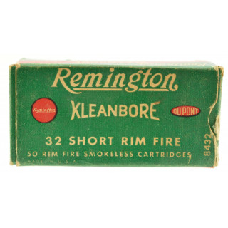 Remington 32 Short Rim Fire Ammunition Full Box 50 Rounds