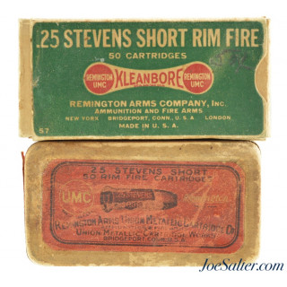  Remington UMC 25 Stevens Short Rim Fire Ammo Lot 87 Rounds 