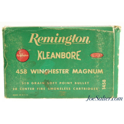 Vintage Remington Kleanbore 458 Win. Mag 510gr. SP 20rnds