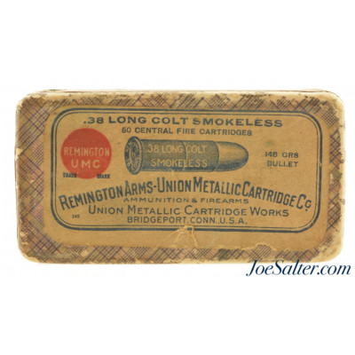 Remington UMC 38 Long Colt Smokeless Ammo 148 Grain Full Box