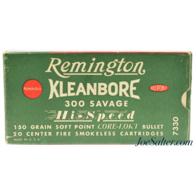  Full Box Remington Kleanbore 300 Savage Hi-Speed Ammo 150 Grain SP