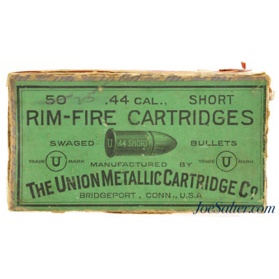  Rare Partial Fabric Box UMC 44 Short Rim Fire Black Powder Ammo 20 rounds