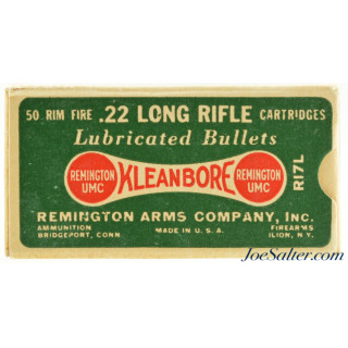 Remington “Dog Bone” 22 LR Ammo 1930 Kleanbore Lubricated