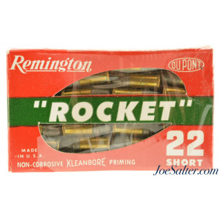 Remington .22 Short "Rocket" Chicklet Box Ammunition