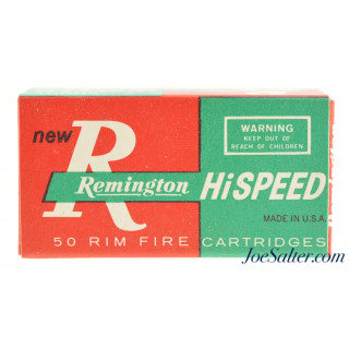 Remington Hi Speed 22 Short Hollow Point Ammo 1962 Red & Green Issue