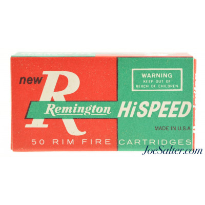 Remington Hi Speed 22 Short Hollow Point Ammo 1962 Red & Green Issue