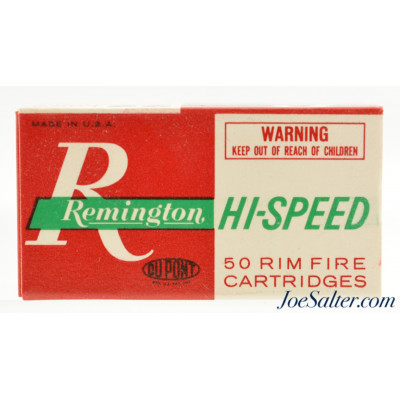 Remington 1965 Red & White 22 LR Hi Speed Ammo Issue Excellent  Box