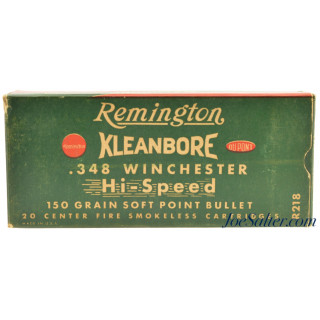 Full Box Remington Kleanbore 348 Win Hi-Speed 150 Gr Soft Point