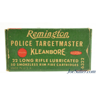 Remington Police Targetmaster Kleanbore 22 LR Ammo Full Box