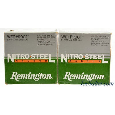  Remington 3 inch 12GA BB's Nitro Steel Magnum Shotgun Shells 2 Boxes 50 Rounds