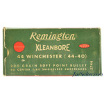  Remington 44 Winchester Ammo (44-40) Full Box Kleanbore 200 Gr SP