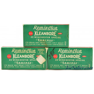 Remington Kleanbore 32 Win. Special Express Ammunition 170gr. 60rnds