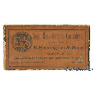 Rare E. Remington & Sons 44 Remington Straight Creedmoor Rifle Ammo 