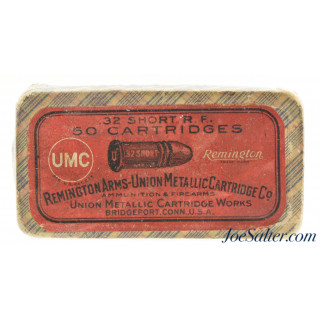 Fabric Box Remington UMC 32 Short Rim Fire Black Powder Ammo 50 Rds