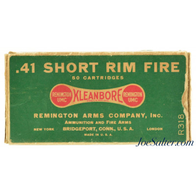  Full Box Remington UMC 41 Short Rim Fire “Dog Bone” Kleanbore Ammo